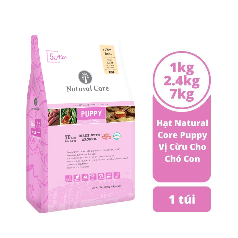 Thức Ăn Hạt Cho Chó Con Natural Core Puppy Vị Cừu - Paddy Pet Shop