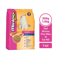 Hạt Minino YUM Salmon Cho Mèo Mọi Lứa Tuổi Vị Cá Hồi - Paddy Pet Shop