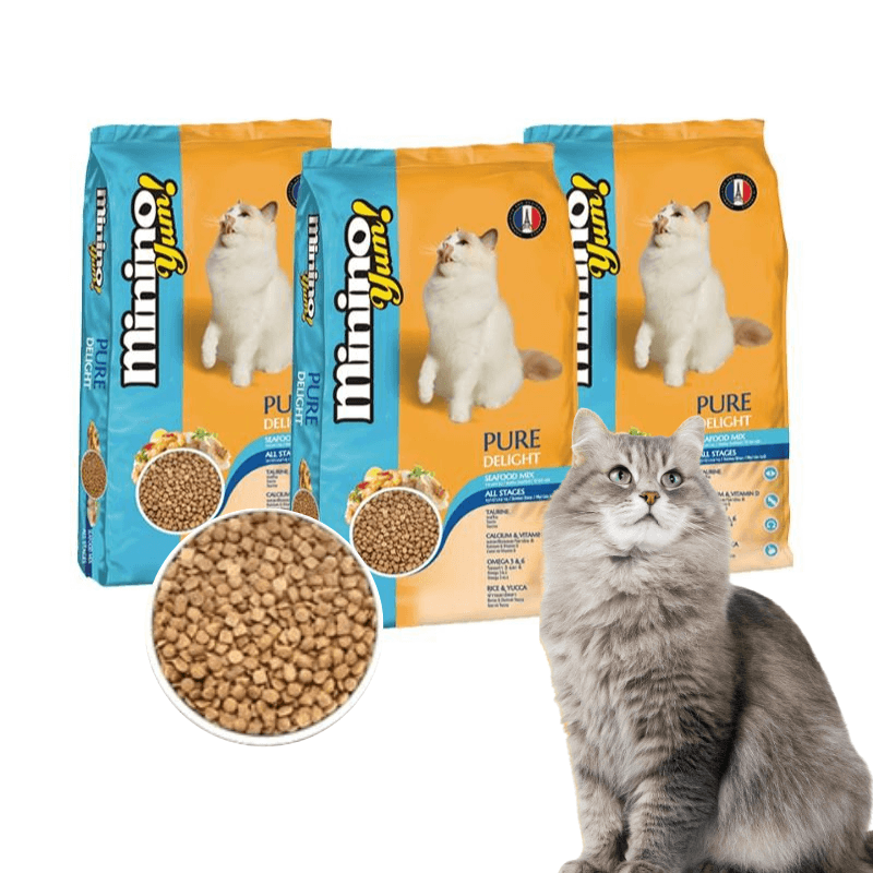 Hạt Cho Mèo Mọi Lứa Tuổi Minino YUM Vị Hải Sản - Paddy Pet Shop