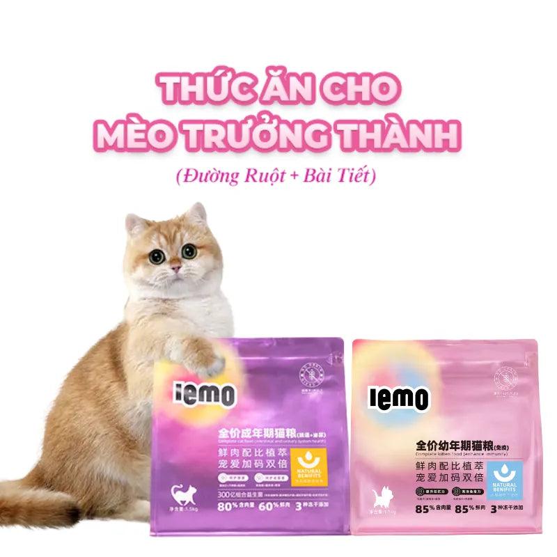 Hạt Cho Mèo Lemo Vị Gà Mix Topping 1.5kg - Paddy Pet Shop