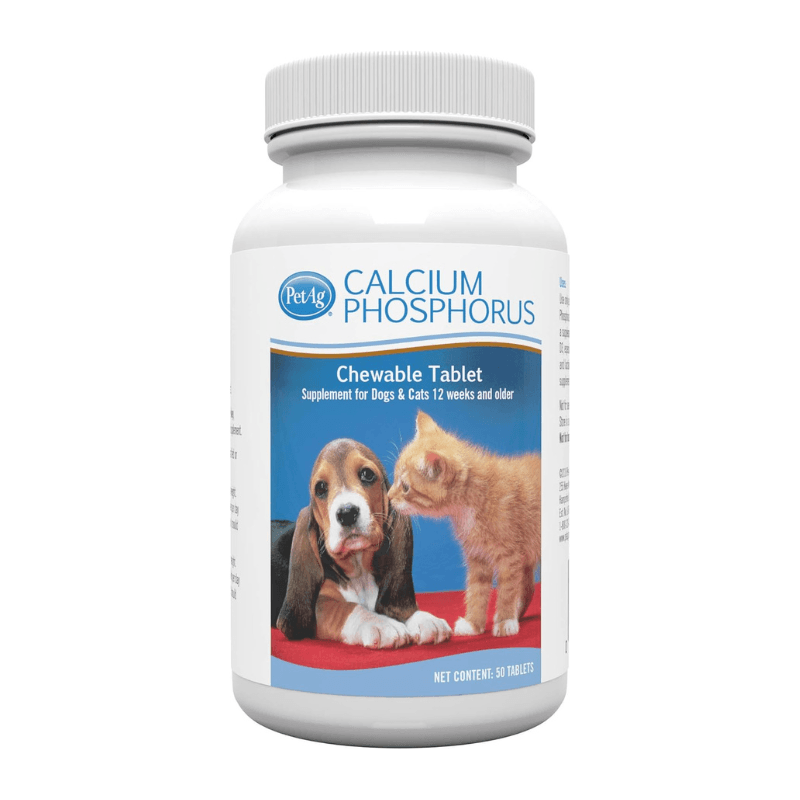 Hộp 50 Viên Bổ Sung Canxi Cho Chó Mèo Phosphorus Calcium PetAG - Paddy Pet Shop