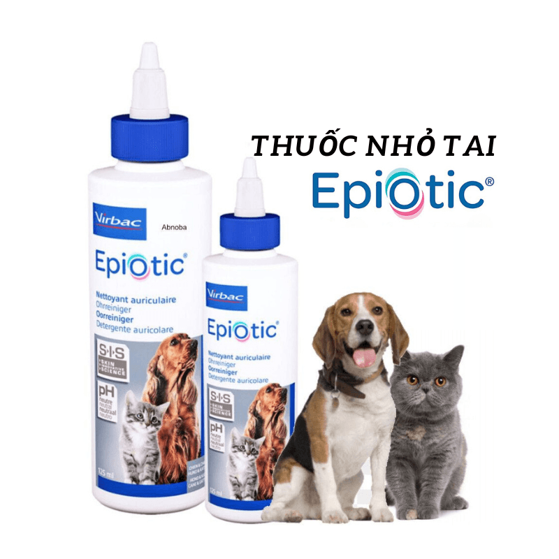 Nhỏ Tai Chó Mèo Virbac Epiotic 125ml - Paddy Pet Shop