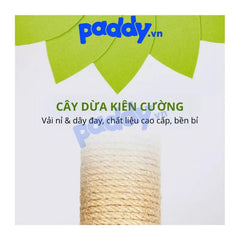 Trụ Cào Móng Mèo FOFOS Hình Trụ Cây Dừa Đơn - Paddy Pet Shop