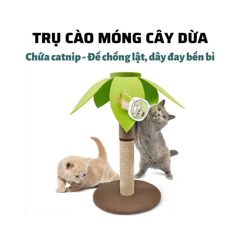 Trụ Cào Móng Mèo FOFOS Hình Trụ Cây Dừa Đơn