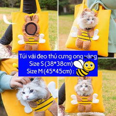 Túi Xách Vải Cho Mèo Kiểu Chui Đầu