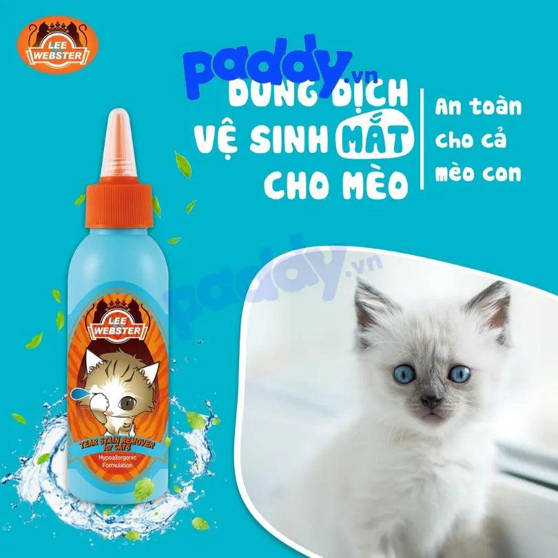 Dung Dịch Vệ Sinh Mèo Lee & Webster 130ml - Paddy Pet Shop