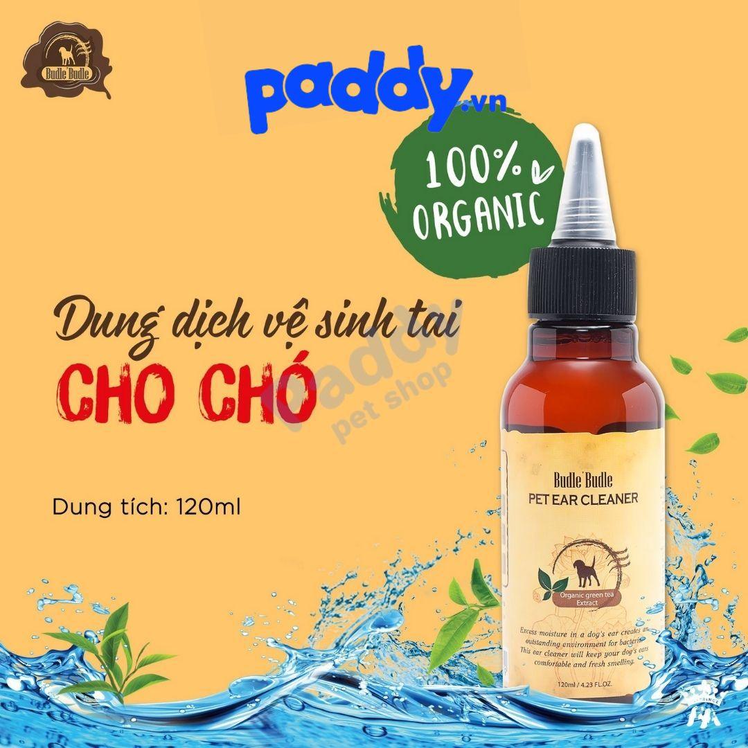 Dung Dịch Vệ Sinh Tai Cho Chó Budle Ear Cleaner 120ml - Paddy Pet Shop