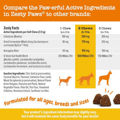Viên Nhai Cho Chó Zesty Paws Aller-Immune Bites-Tăng Đề Kháng, Miễn Dịch