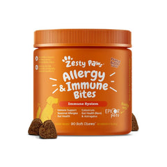 Viên Nhai Cho Chó Zesty Paws Aller-Immune Bites-Tăng Đề Kháng, Miễn Dịch