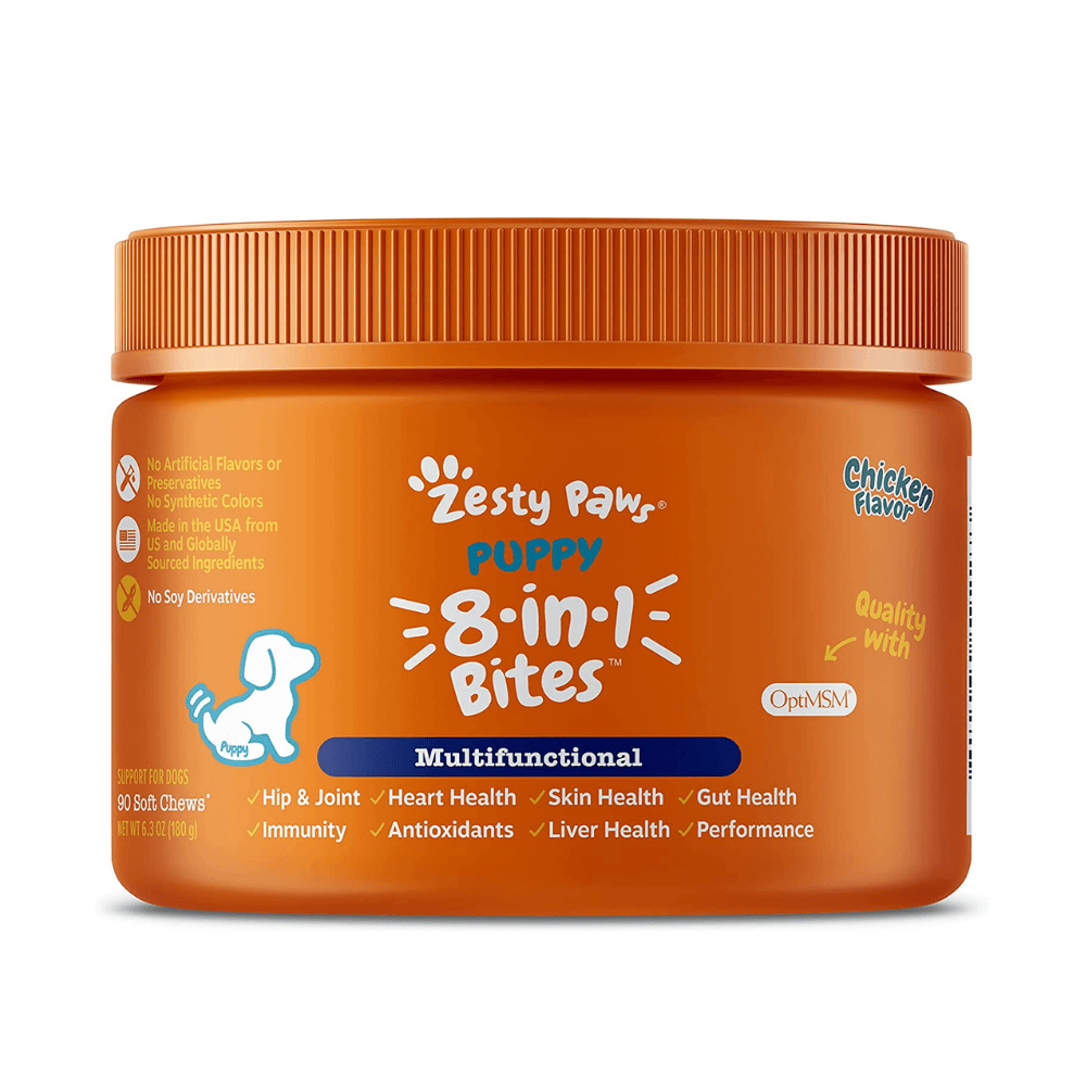 Viên Nhai Zesty Paws Vitamin 8 in 1 Puppy cho chó mèo con / size nhỏ tổng hợp - Paddy Pet Shop