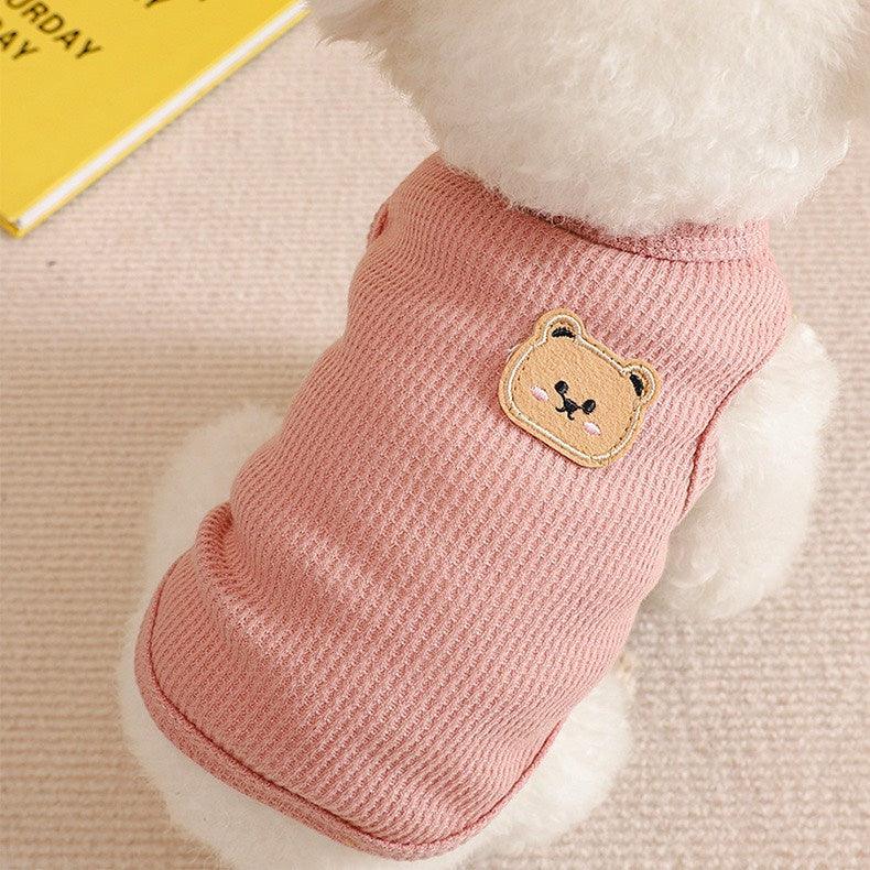 Áo Cho Chó Mèo Hình Gấu Màu Pastel - Paddy Pet Shop