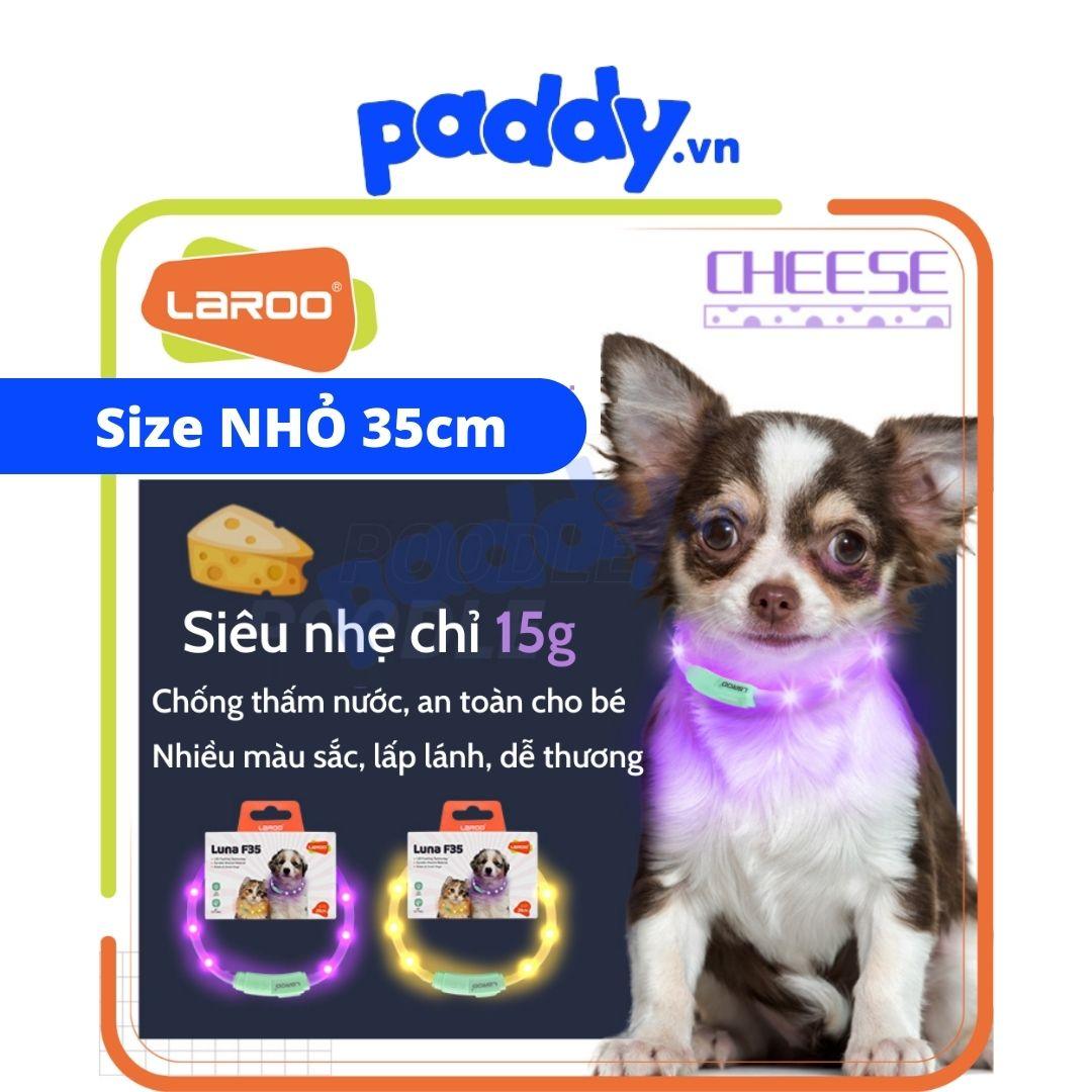 Vòng Cổ Chó Mèo Đèn LED Laroo Sạc USB - F35 35cm - Paddy Pet Shop