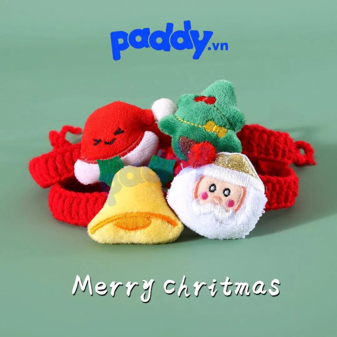 Vòng Cổ Cho Chó Mèo Noel Nhồi Bông - Paddy Pet Shop