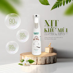 Xịt Khử Mùi Cho Chó Mèo Diệt Khuẩn Hương Gỗ PetQ 300ml