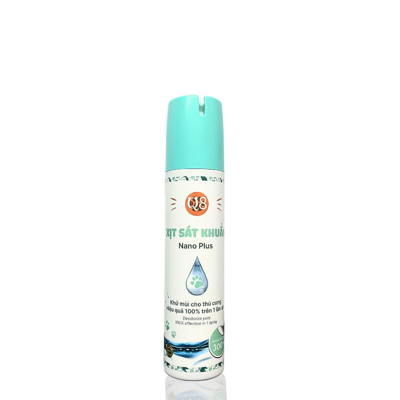 Xịt Sát Khuẩn Khử Mùi Chó Mèo Nano Plus Q8 300ml