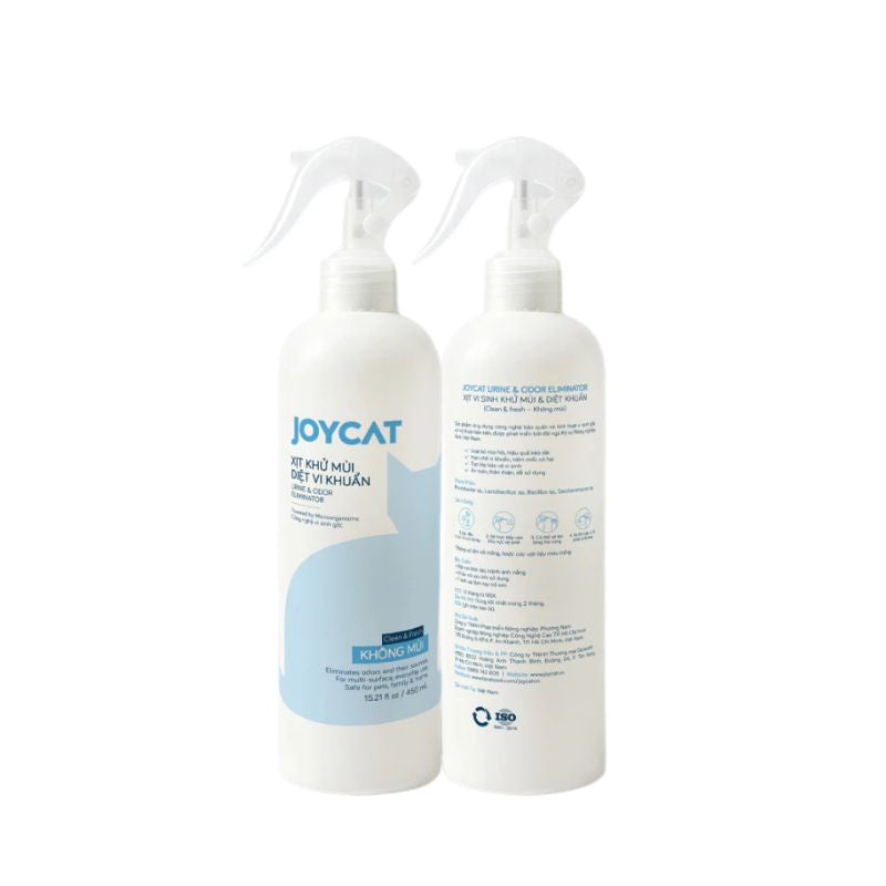 Xịt Vi Sinh Khử Mùi Cho Chó Mèo Joycat 450ml