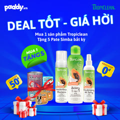 Dung Dịch Vệ Sinh Tai Chó Mèo Tropiclean Ear Wash 118ml (Mỹ)