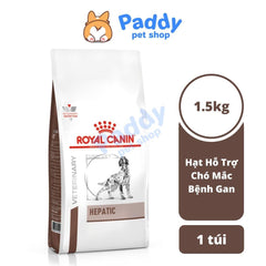 Thức Ăn Hạt Điều Trị Bệnh Cho Chó Hỗ Trợ Chức Năng Gan Royal Canin Hepatic 1.5kg - Paddy Pet Shop