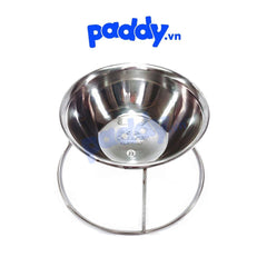 Bát Ăn Cho Chó Mèo Inox Đế Cao Có Thể Tháo Rời - Paddy Pet Shop