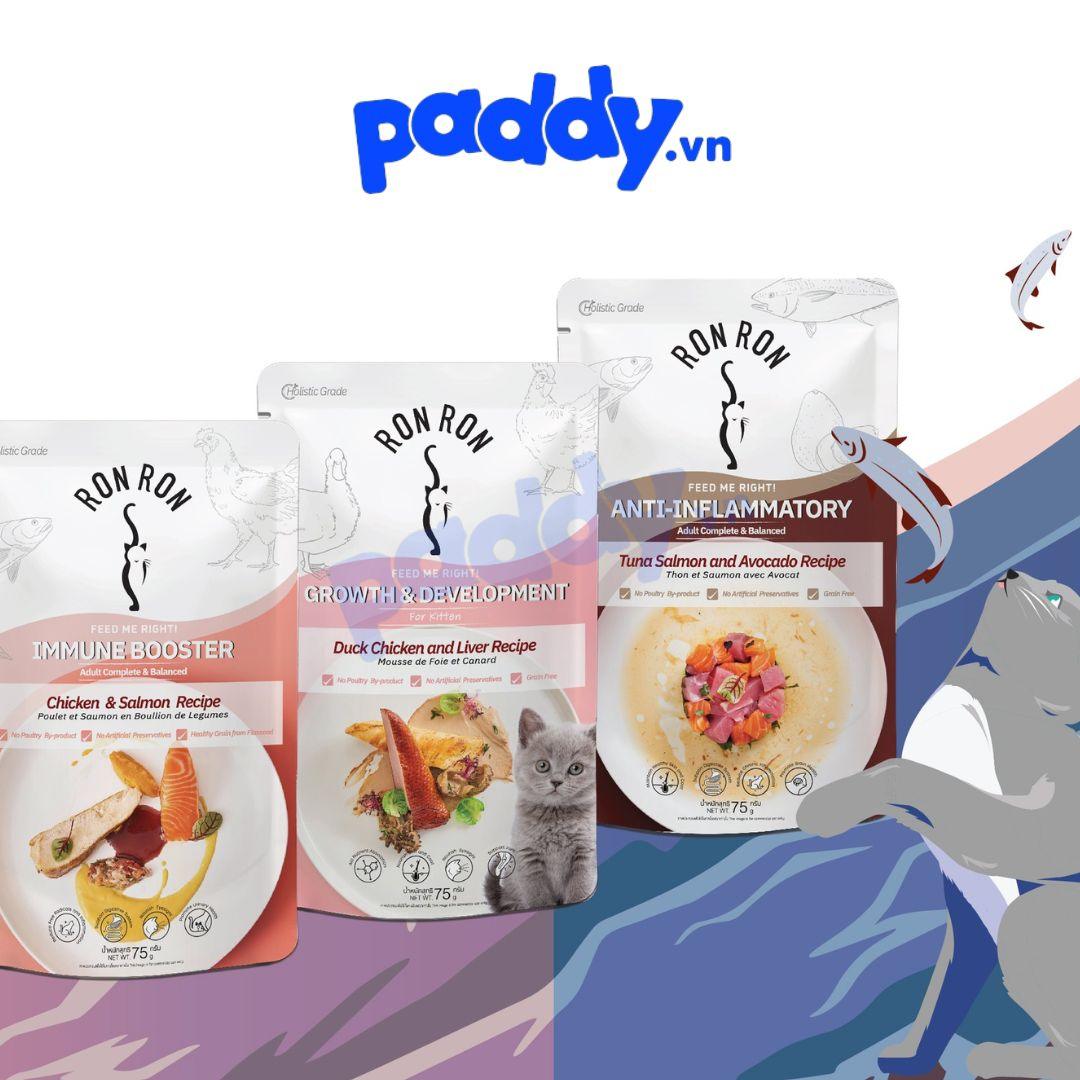 Pate Mèo Ron Ron Sốt Thịt Cá 75g - Paddy Pet Shop