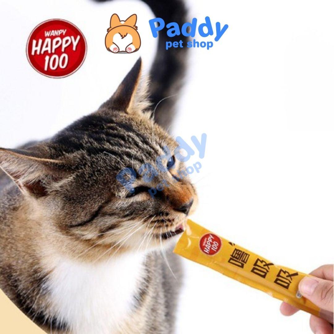 Súp Thưởng Cho Mèo Wanpy Happy 100 (Túi 5 tuýp*14g) - Paddy Pet Shop