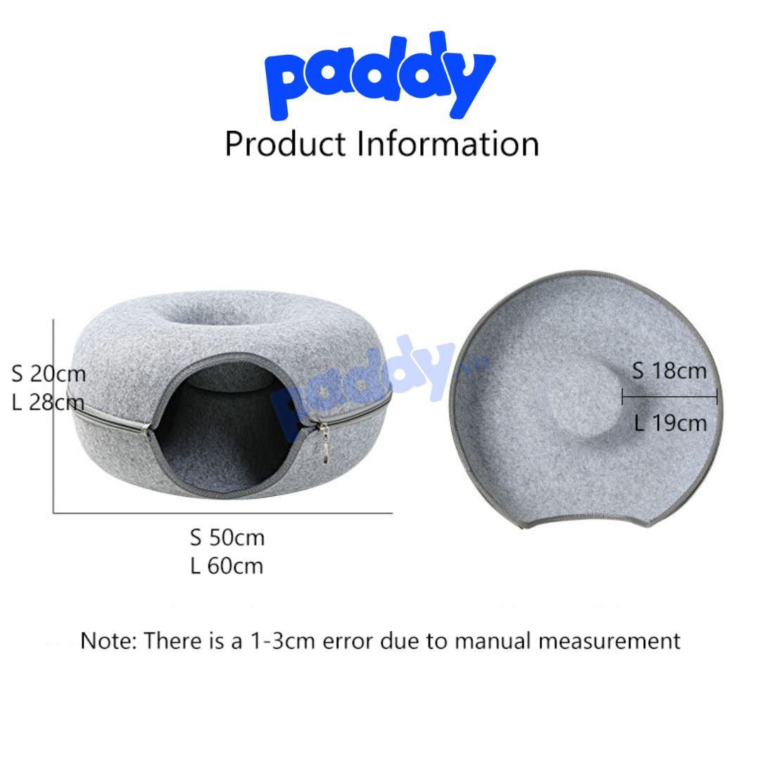 Ổ Donut Tròn Đồ Chơi Đuổi Bắt Cho Mèo - Paddy Pet Shop