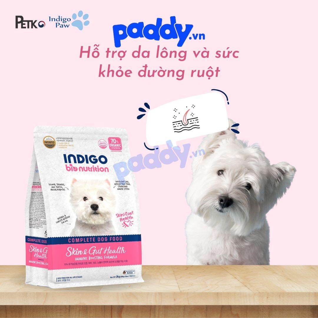 Thức Ăn Cho Chó INDIGO BIONUTRITION SKIN & GUT HEALTH 2KG - Paddy Pet Shop