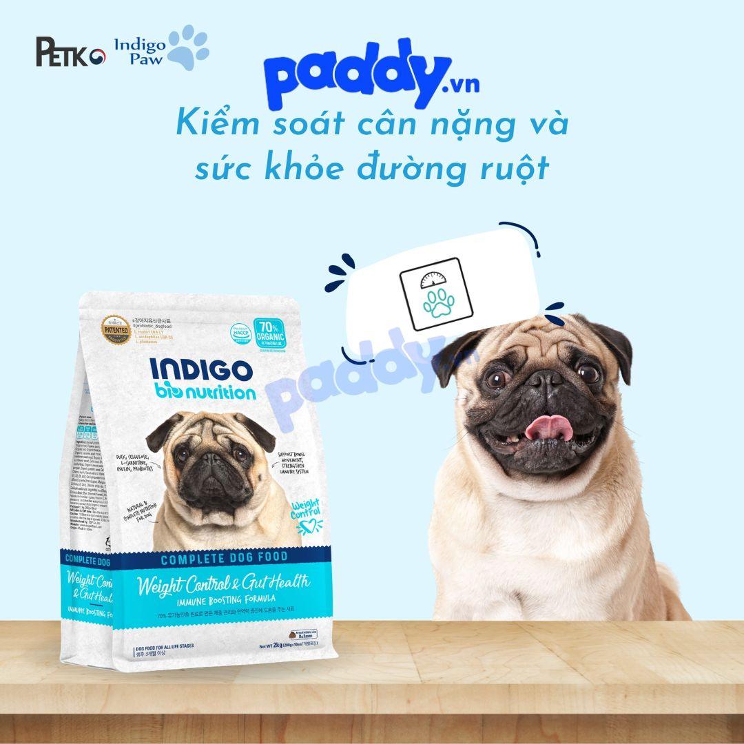 Thức Ăn Cho Chó INDIGO BIONUTRITION WEIGHT CONTROL & GUT HEALTH 2kg - Paddy Pet Shop