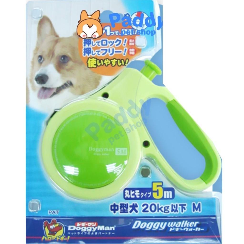 Dây Dắt Chó Mèo Hộp Bấm Tự Động DoggyMan (Dài 5 mét) - Paddy Pet Shop