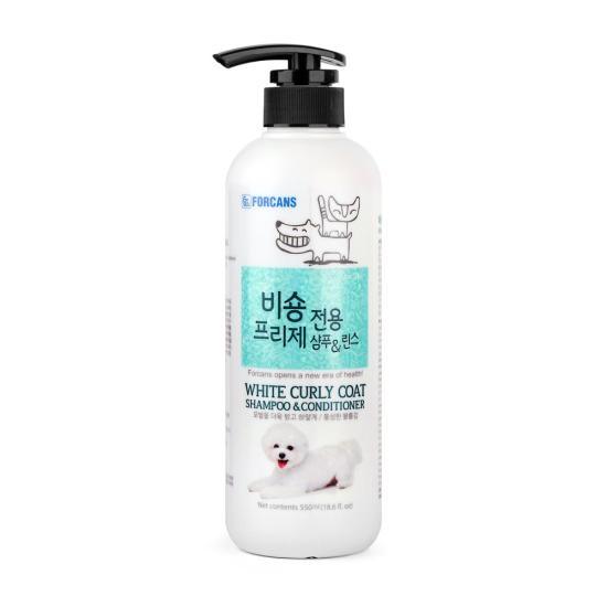 Sữa Tắm Chó Lông Xoăn Trắng Forcans White Curly 550ml - Paddy Pet Shop