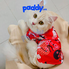 Áo Dài Tết Cho Chó Mèo Vải Lụa - Paddy Pet Shop
