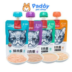 Súp Thưởng Mèo Wanpy Nắp Vặn Dễ Bảo Quản 90g - Paddy Pet Shop