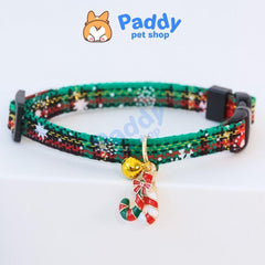 Vòng Cổ Chó Mèo Noel Giáng Sinh Gắn Charm - Paddy Pet Shop