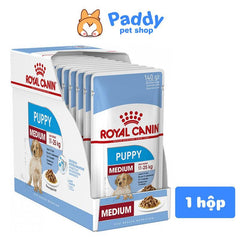 Pate Cho Chó Con Royal Canin Medium Puppy 140g - Paddy Pet Shop
