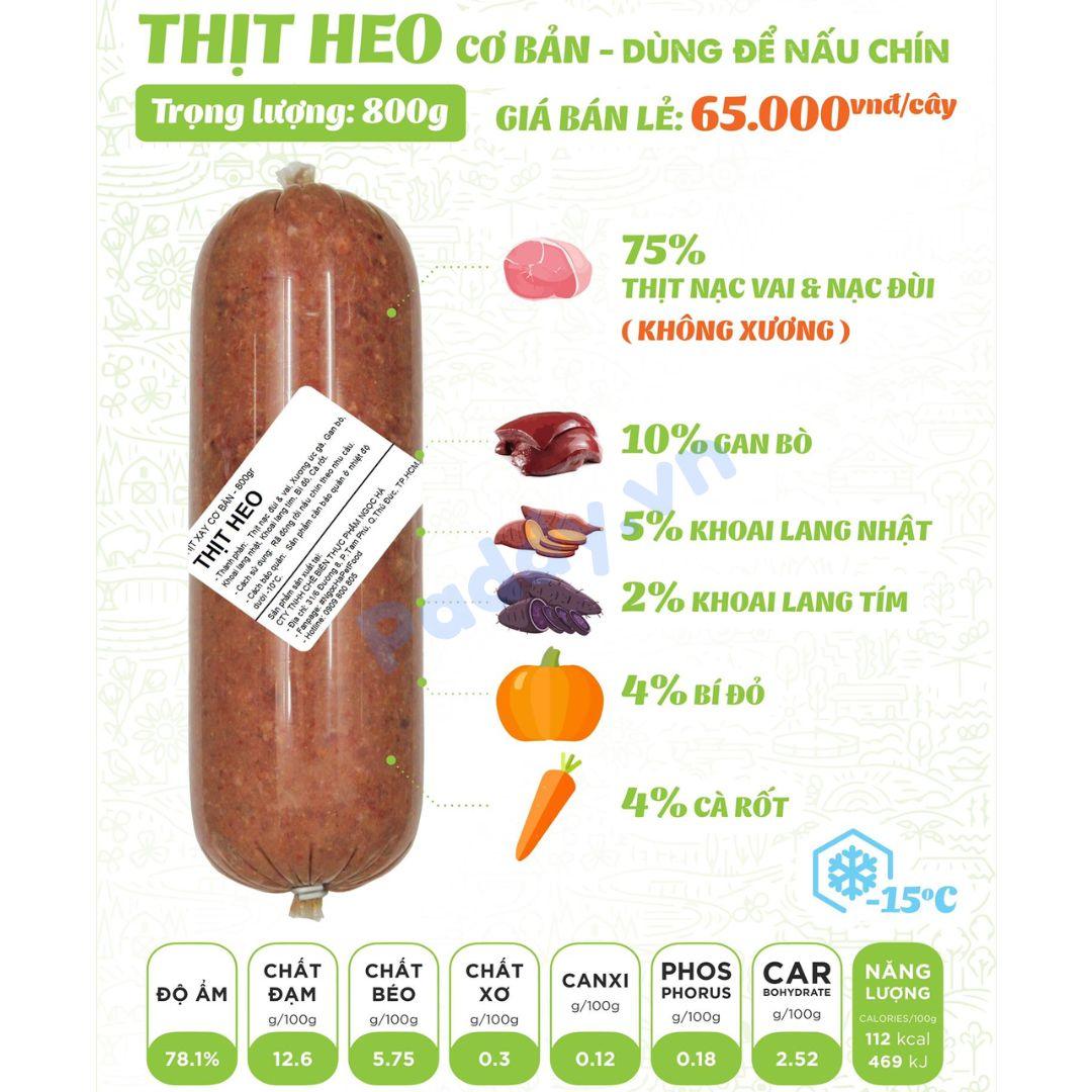 Thịt Tươi Hi Raw DOG Food Cho CHÓ (Chỉ Ship Tp.HCM) - Paddy Pet Shop