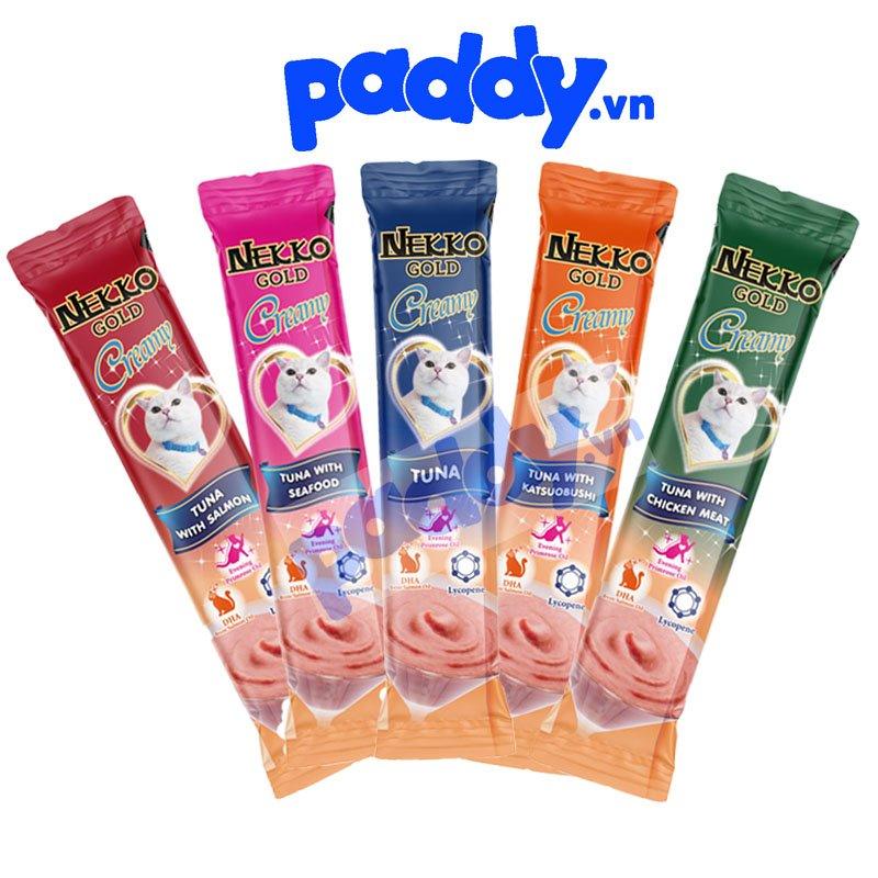 Súp Thưởng Mèo Nekko Gold Creamy 14g - Paddy Pet Shop