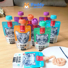 Súp Thưởng Mèo Wanpy Nắp Vặn Dễ Bảo Quản 90g - Paddy Pet Shop