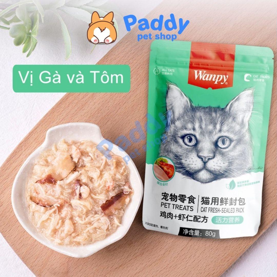 Pate Mèo Wanpy Súp Thịt Tươi 80g - Paddy Pet Shop