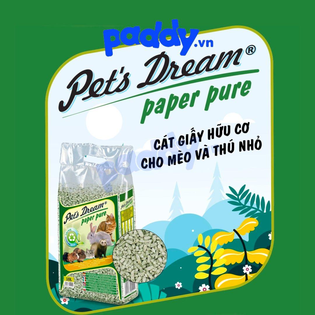Cát Giấy Cho Mèo & Thú Nhỏ Cat's Best Pet's Dream Paper Pure 4.8kg (10L) - Paddy Pet Shop