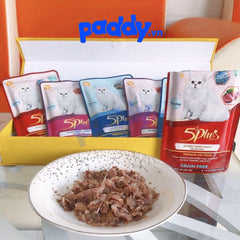 Pate Mèo 5Plus Cá Ngừ 70g (Vị ngẫu nhiên) - Paddy Pet Shop