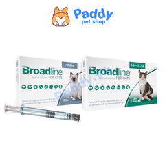 Nhỏ Gáy Broadline Ngừa Ve Rận, Giun, Ghẻ Mèo và Mèo Con - Paddy Pet Shop