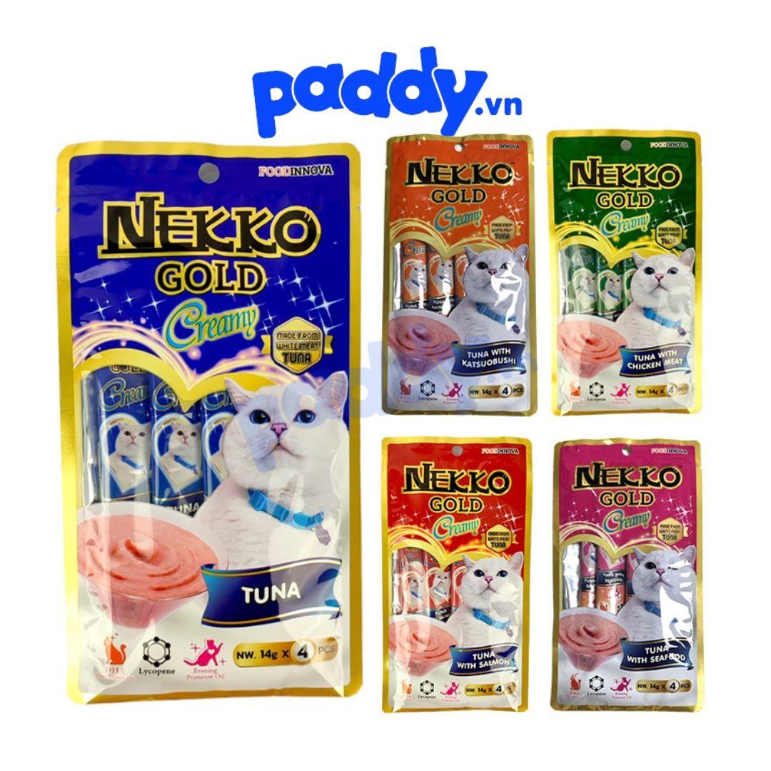 Súp Thưởng Mèo Nekko Gold Creamy 14g - Paddy Pet Shop