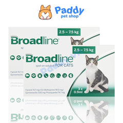 Nhỏ Gáy Broadline Ngừa Ve Rận, Giun, Ghẻ Mèo và Mèo Con - Paddy Pet Shop