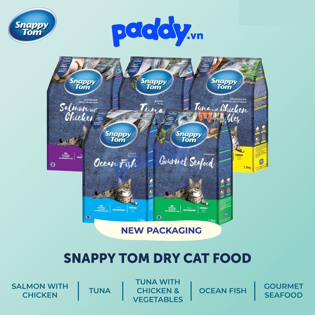 Hạt Cho Mèo Snappy Tom Mix Cá Sấy - Paddy Pet Shop