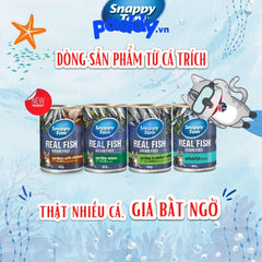 Pate Mèo Snappy Tom Real Fish - Lon 400g - Paddy Pet Shop