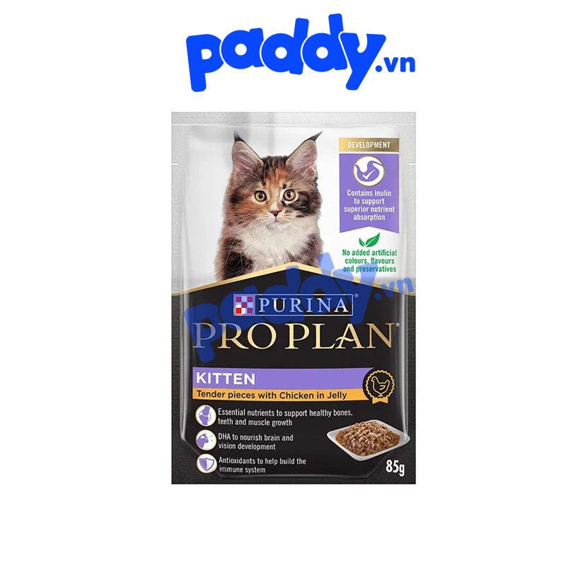 Pate Purina ProPlan Mèo Con - Kitten Chicken Jelly 85g - Paddy Pet Shop