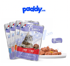 Pate Mèo Sốt Viên Plaisir Nhiều Vị - Paddy Pet Shop