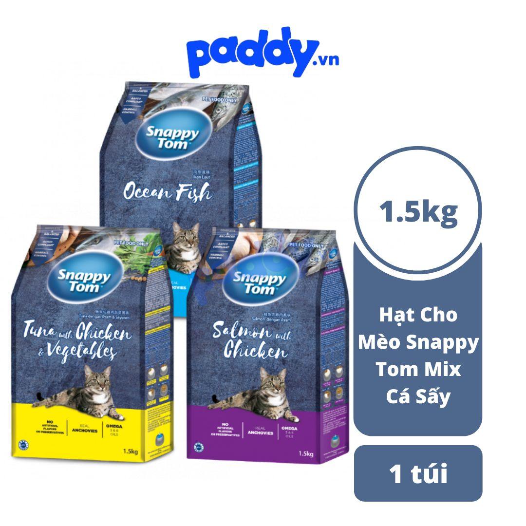 Hạt Cho Mèo Snappy Tom Mix Cá Sấy - Paddy Pet Shop