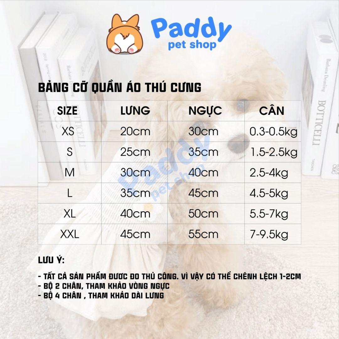 Phụ Kiện Thú Cưng Áo Vải Thun 3 Lỗ Cute - Paddy Pet Shop