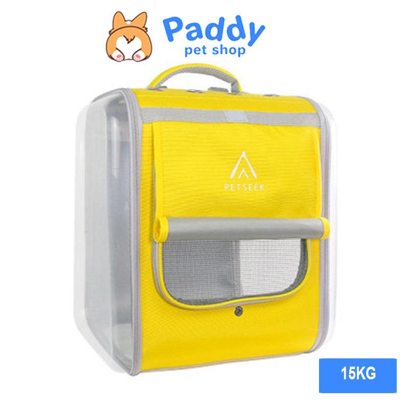 Balo Phi Hành Gia Vuông Lớn Vận Chuyển Chó Mèo (Dưới 12kg) - Paddy Pet Shop